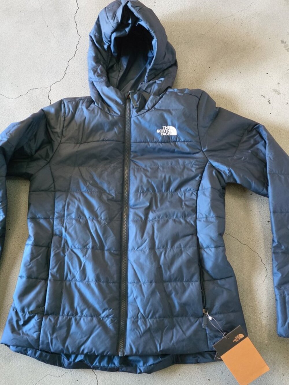 NWT The North Face Monterey Blue Flare Insulated Puffer Hoodie Jacket S - Picture 15 of 16